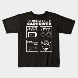 Awesome Skill of a Caregiver Kids T-Shirt